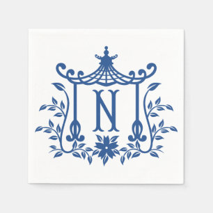 Serviette En Papier Chic Pagode Monogramme N serviettes