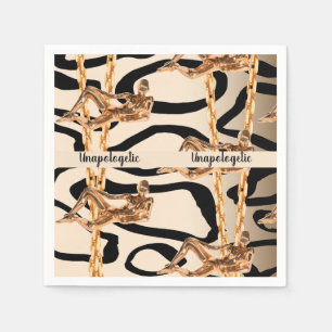 Serviette En Papier Chic Wild Unapologetic Luxurious Anniversaire Gift
