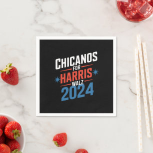 Serviette En Papier Chicanos pour Harris Walz 2024 Présidentielle