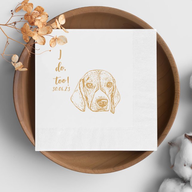 Serviette En Papier Chien Catahoula Je fais trop Mariage Chien Personn (Créateur téléchargé)
