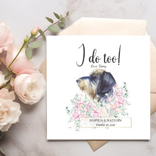 Serviette En Papier Chien Dachshund à poils durs Mariage Cocktail serv