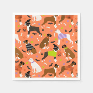 Serviette En Papier Chien de boîte d'Halloween