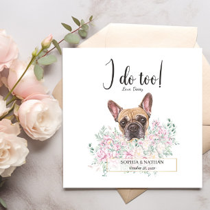 Serviette En Papier Chien de Chien de Chien Mariage Cocktail  serviett