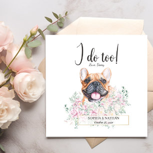 Serviette En Papier Chien de Chien de Chien Mariage Cocktail  serviett