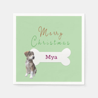 Serviette En Papier chien de compagnie Noël