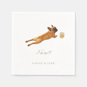 Serviette En Papier Chien de Mariage pour chien de garde français pers