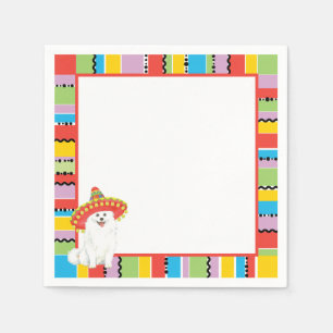 Serviette En Papier Chien esquimau américain de fiesta