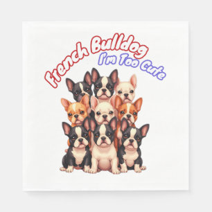 Serviette En Papier Chien Français Chien Chien Chien Chien Chien Franç