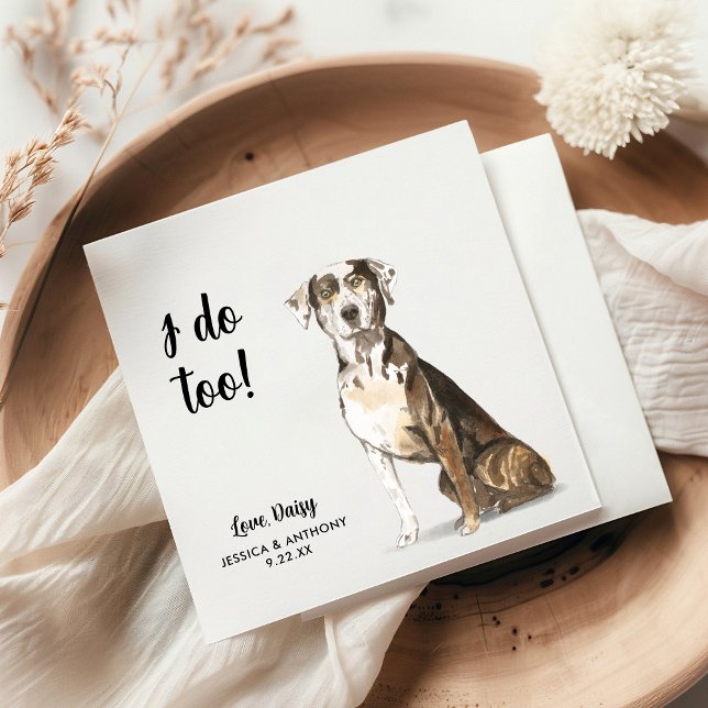 Serviette En Papier Chien Mariage Cocktail serviettes (Créateur téléchargé)