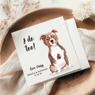 Serviette En Papier Chien Mariage Cocktail serviettes