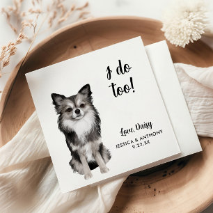 Serviette En Papier Chien Mariage Cocktail serviettes