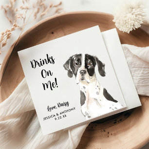 Serviette En Papier Chien Mariage Cocktail serviettes