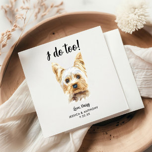 Serviette En Papier Chien Mariage Cocktail serviettes