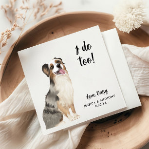 Serviette En Papier Chien Mariage Cocktail serviettes