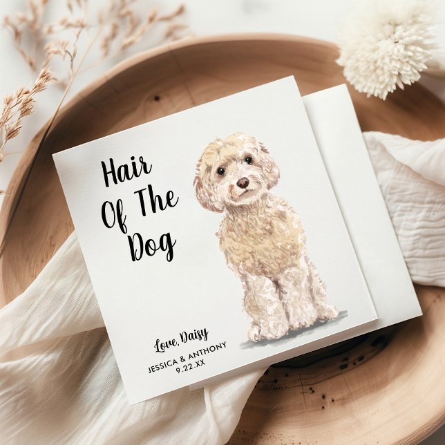 Serviette En Papier Chien Mariage Cocktail serviettes (Créateur téléchargé)