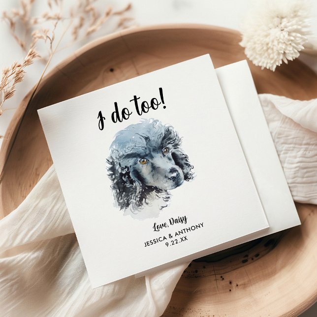 Serviette En Papier Chien Mariage Cocktail serviettes (Créateur téléchargé)