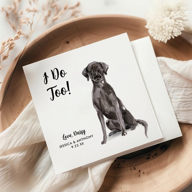 Serviette En Papier Chien Mariage Cocktail serviettes (Créateur téléchargé)
