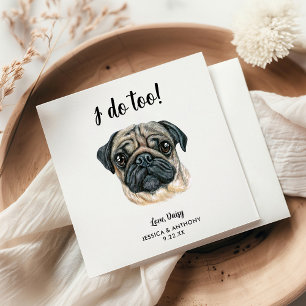 Serviette En Papier Chien Mariage Cocktail serviettes