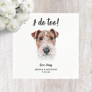 Serviette En Papier Chien Mariage Cocktail serviettes
