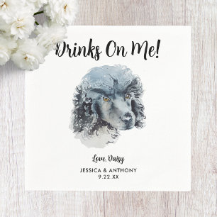 Serviette En Papier Chien Mariage Cocktail serviettes