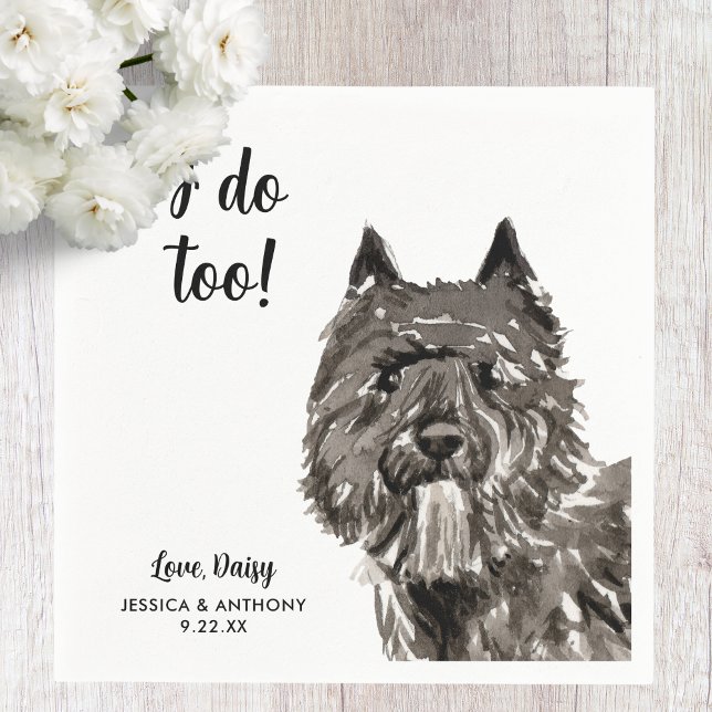 Serviette En Papier Chien Mariage Cocktail serviettes (Créateur téléchargé)