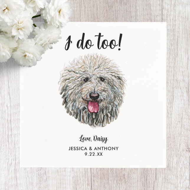 Serviette En Papier Chien Mariage Cocktail serviettes (Créateur téléchargé)