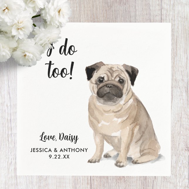 Serviette En Papier Chien Mariage Cocktail serviettes (Créateur téléchargé)