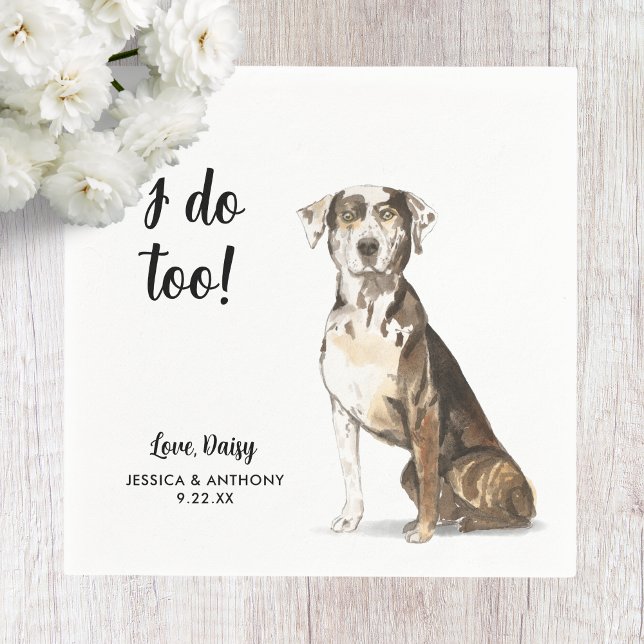 Serviette En Papier Chien Mariage Cocktail serviettes (Créateur téléchargé)