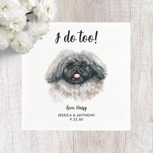 Serviette En Papier Chien Mariage Cocktail serviettes