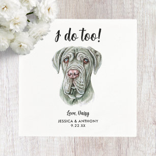 Serviette En Papier Chien Mariage Cocktail serviettes