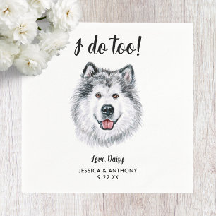 Serviette En Papier Chien Mariage Cocktail serviettes