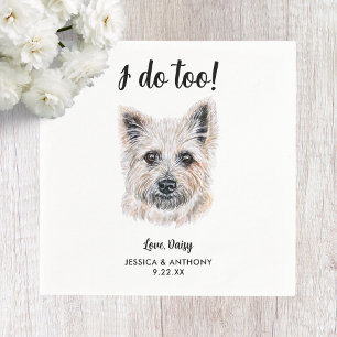 Serviette En Papier Chien Mariage Cocktail serviettes