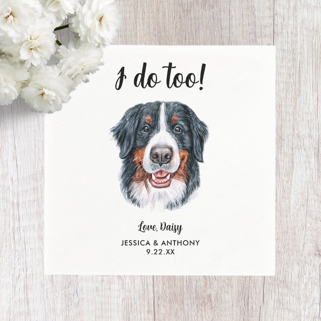 Serviette En Papier Chien Mariage Cocktail serviettes (Créateur téléchargé)