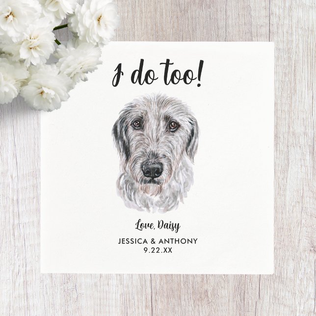 Serviette En Papier Chien Mariage Cocktail serviettes (Créateur téléchargé)