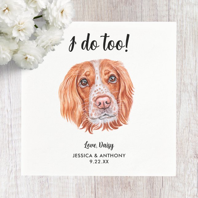 Serviette En Papier Chien Mariage Cocktail serviettes (Créateur téléchargé)