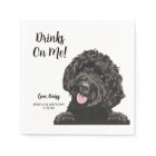 Chien Mariage Cocktail serviettes