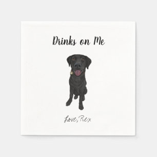Serviette En Papier Chien Mariage Cocktail serviettes
