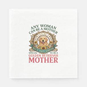 Serviette En Papier Chien mère Golden Retriever Tournesols Abeilles_1