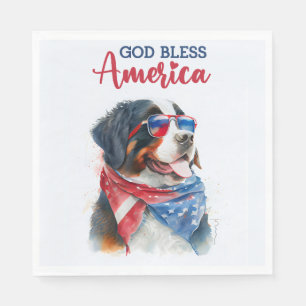 Serviette En Papier Chien Patriotique de Berne
