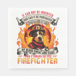 Serviette En Papier Chien pompier