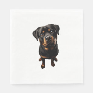 Serviette En Papier chien rottweiler