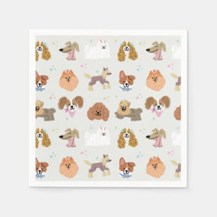 Serviette En Papier Chiens Animaux Anniversaires de enfants