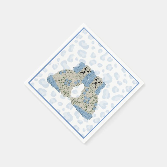 Serviette En Papier Chiens du Staffordshire Ginger Jars Magnolia (Coin)