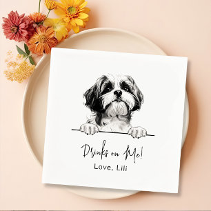 Serviette En Papier Chih Tzu Chien Personnalisé Boissons Sur Moi