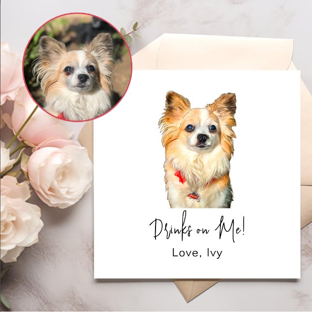 Serviette En Papier Chihuahua Chien Dessin à la main serviettes person (Créateur téléchargé)
