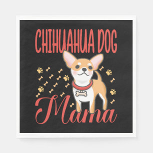 Serviette En Papier Chihuahua Chien Maman Femme
