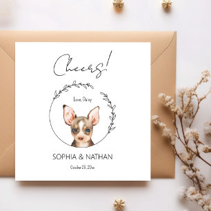 Serviette En Papier Chihuahua Chien Mariage Cocktail serviettes