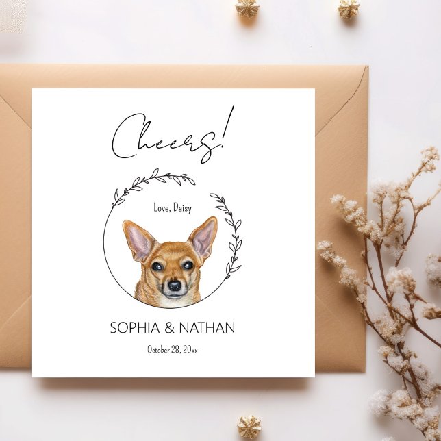 Serviette En Papier Chihuahua Chien Mariage Cocktail serviettes (Créateur téléchargé)