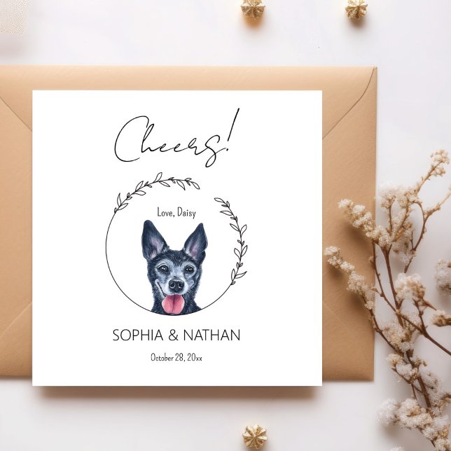 Serviette En Papier Chihuahua Chien Mariage Cocktail serviettes (Créateur téléchargé)