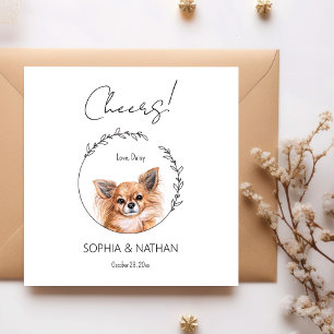 Serviette En Papier Chihuahua Chien Mariage Cocktail serviettes